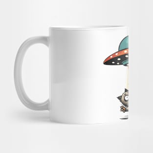 UFO Cat Abduction Mug